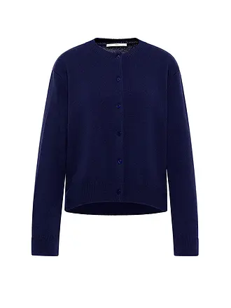LANIUS | Strickjacke Boxy Fit | dunkelblau